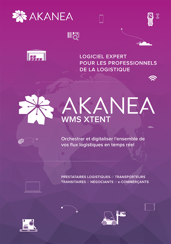 Télécharger la plaquette du logiciel logistique Akanea WMS Xtent
