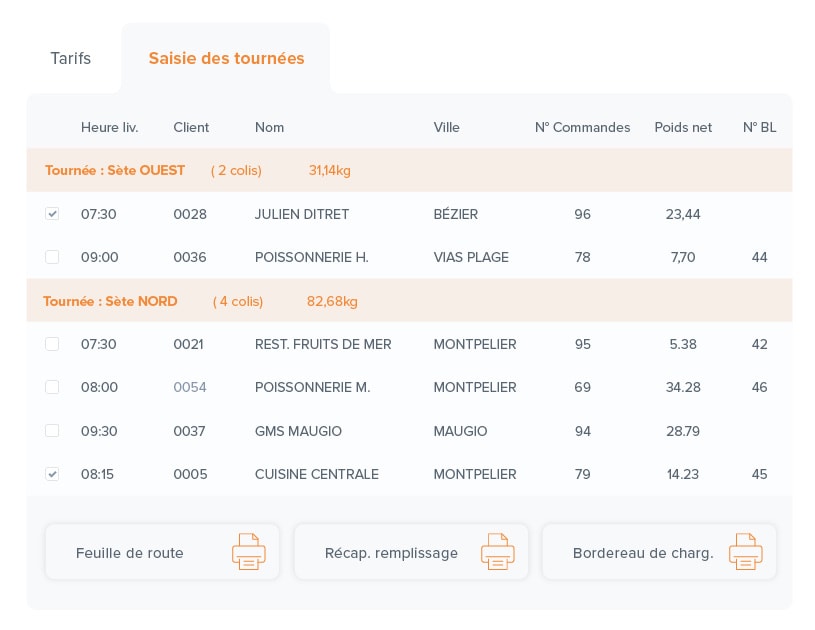 agro-pdm-saisie-tournees Konnect’Agro Produits de la Mer permet la gestion des tournées