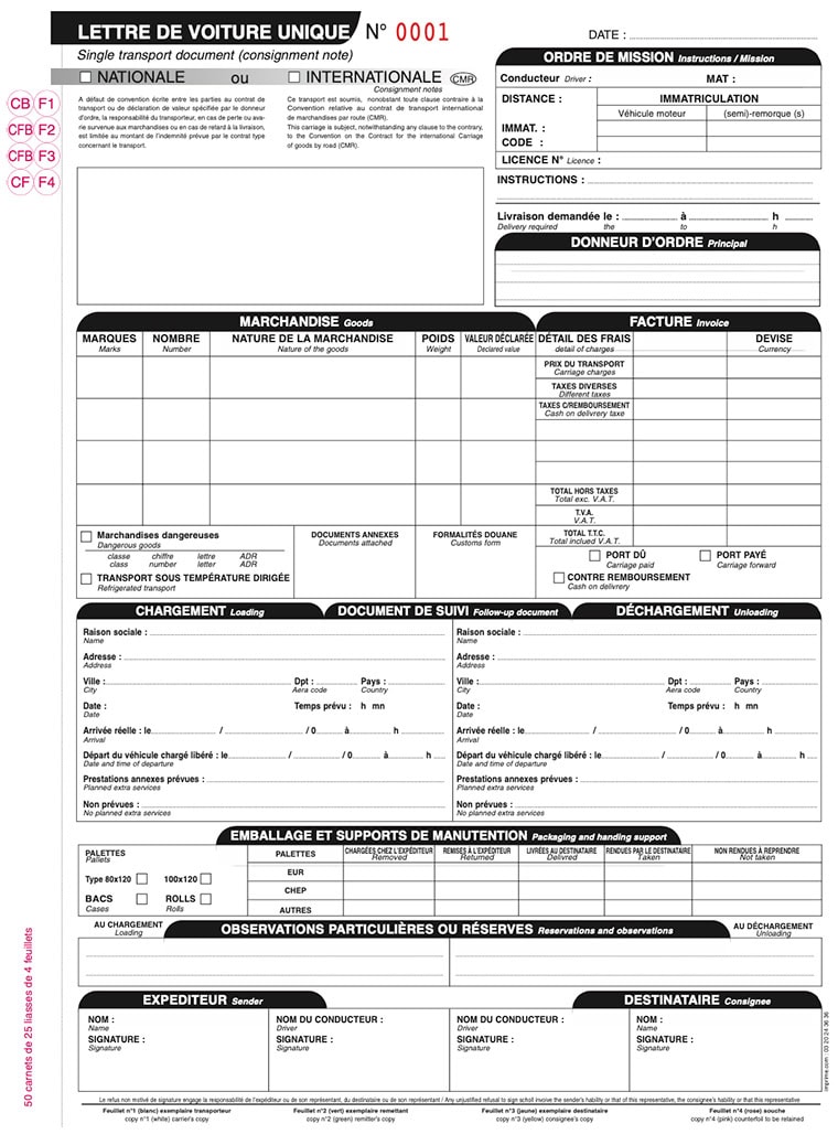 lettre-de-voiture-exemple Exemple de Lettre de voiture