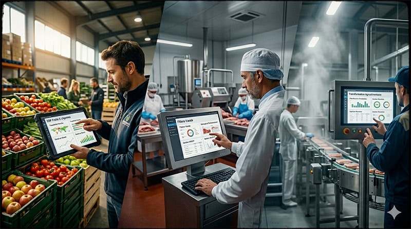 Comparatif-logiciels-agroalimentaires-akanea Comparatif logiciels agroalimentaires AKANEA par filière : fruits et légumes, viandes, produits de la mer, industrie IAA