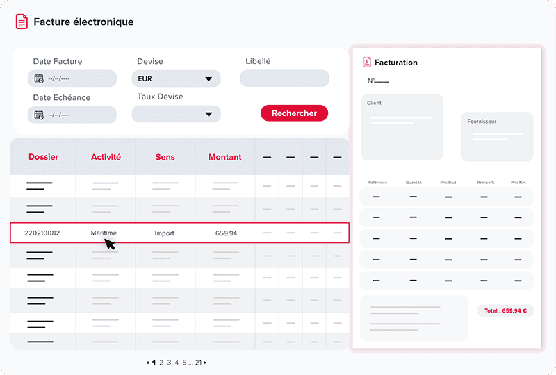 Efacture-ecran Simplifiez votre facturation transport avec le logiciel TMS IROAD